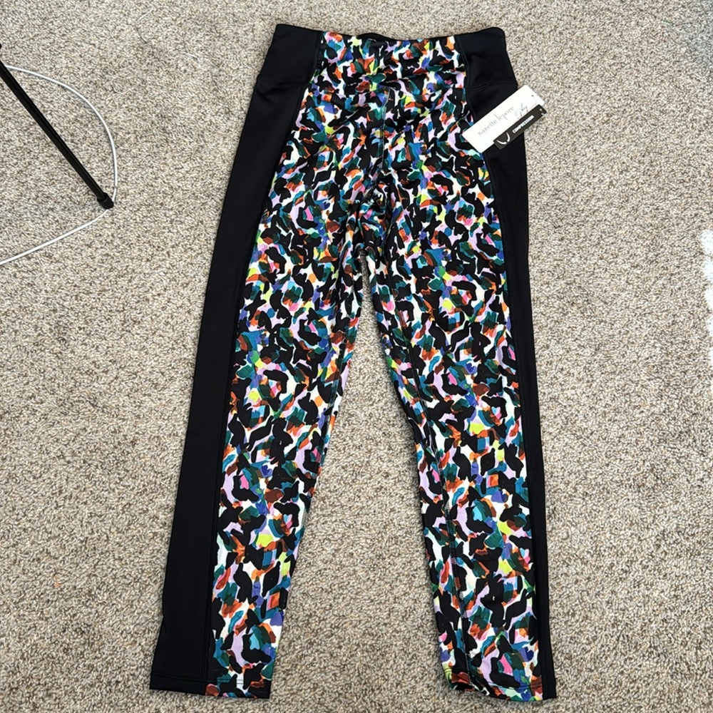 Nanette Lepore multicolor athletic compression 7/8 length legging,Medium NWT - Picture 5 of 7